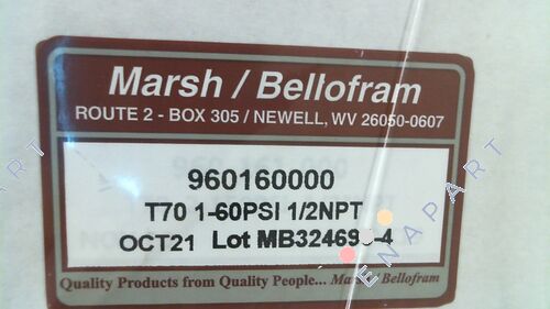 960-160-000 Регулатор на налягането с висок поток