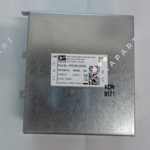 HFE104-230/20 Филтър за радиосмущения