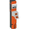 Mechanical guard lock with key exchange and actuator position monitoring RXK11M/K