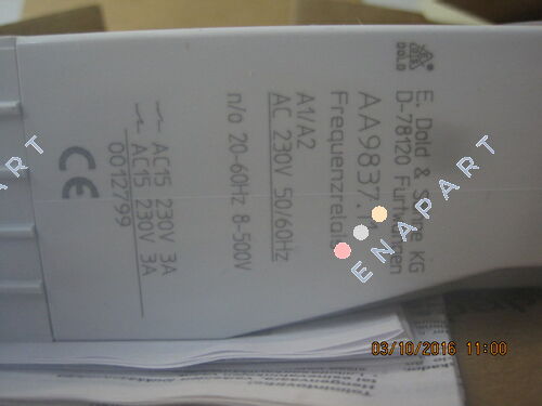 p/n: 0012799, Type: AA9837.11 20-60HZ UH AC50/60HZ 230V Честотно реле