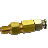 Coaxial Nozzle With Head Threaded And Shape Spray