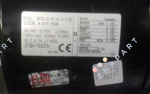 GMV 3BTB.CO.40.40.A.0/25 "SETEM049.02" *40171596* Мотор с вентилатор