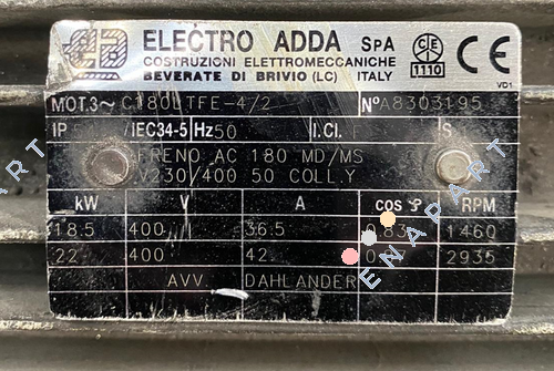 Type C 180 LTFE-2/4 Трифазен асинхронен двигател