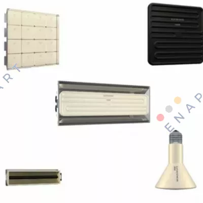 1030309001 T-FSR/1 650W 230V Керамичен инфрачервен панелен нагревател с вградена тер