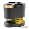 POLY STRIP STRIPPER UNIT, ROUND, FOR BALL-LOCK PUNCH