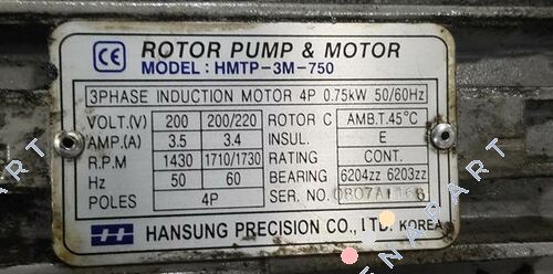 HMTP-3M-750-212HAVB Зъбна помпа