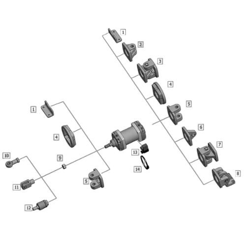 ATTACHMENTS FOR UNIVERSAL CYLINDERS