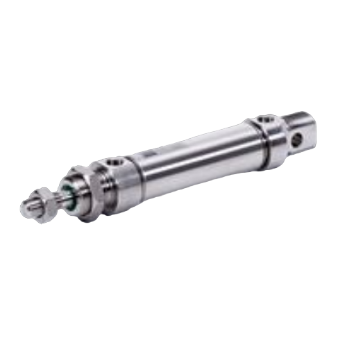 SINGLE-ACTING ROUND CYLINDERS ACCORDING TO ISO 6432 MADE OF STAINLESS STEEL Ø 16 - 25 MM