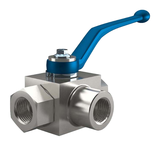 3/2-WAY SELECTOR BALL VALVES WITH THREADED / SAE CONNECTIONS