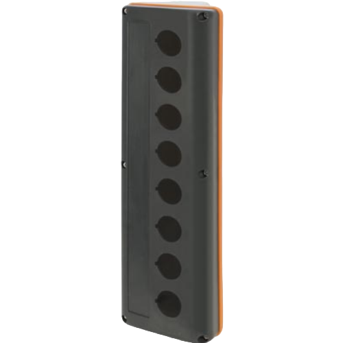 Ergonomic push-button enclosure 90x290 mm
