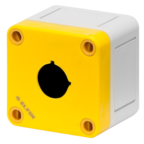 Yellow 1-hole lid Ø 22
