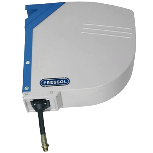 Encased, for ceiling mounting, with internal swivel joint