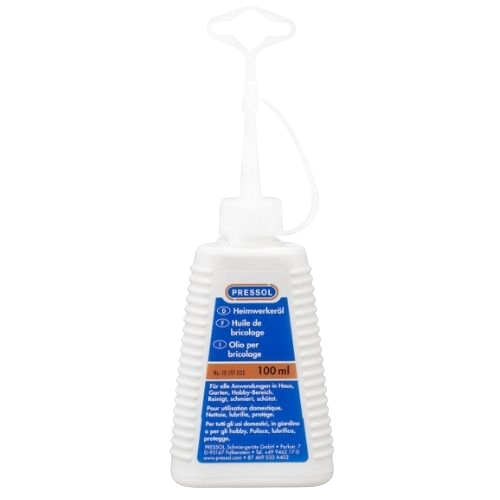 Lubricants for DIY purposes, label text French, Dutch, Italian