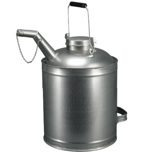 Storage cans, galvanized