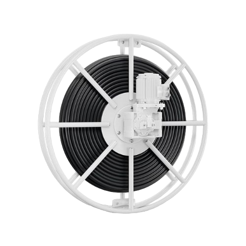 Motorized hose reels