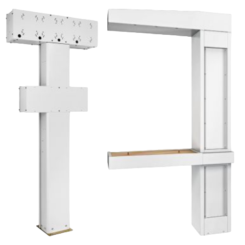 Bilateral service column