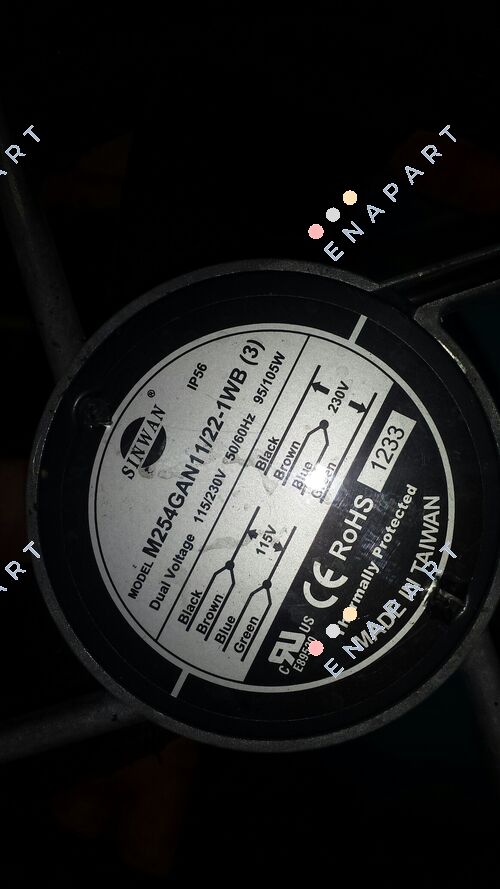 M254GAN11/22-1WB(3) AC метален вентилатор