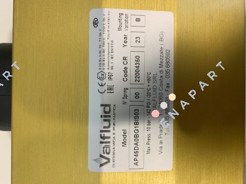 AP45DA0BG1BIS03 ПНЕВМАТИЧЕН ЗАДВИЖВАЩ МЕХАНИЗЪМ