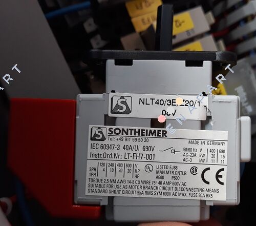 10000392 Бутона за аварийно спиране, 3 полюс