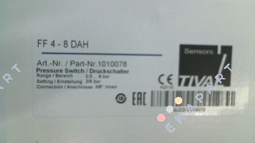 PN: 1010078 / Type:  FF4-8 DAH пресостат