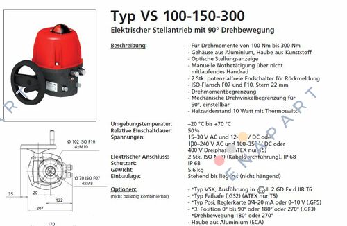 VS150.90A.G00 (A157513) Електрически активатори