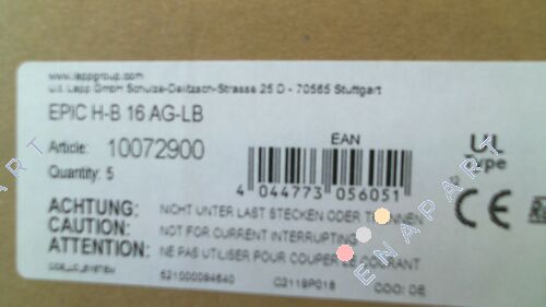 10072900 / EPIC H-B 16 AG-LB (pack x5)