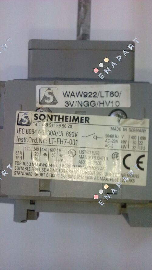 WAW922/LT80/3V /Z33RG/1/NGG/HV10 